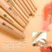 HEYMKGO 12pc Travel Size Makeup Brush Set with 2pc Sponges | Wooden Handle Brushes for Foundation, Blush, Eyeshadow & More - Buy Online on SooperMarket.com