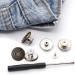 GIYOMI 20mm No Sewing Jeans Buttons Replacement Kit - 12 Sets Metal Buttons Repair Combo with Rivets and Screwdrivers | 0.79 inch - Buy Online on SooperMarket.com