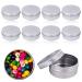 Aluminium Jar Travel Cream Jar with Lid Aluminium Empty Jar Cream Jar Empty Jar for Lip Balm Cosmetic Cream Mini Candles