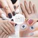 French Manicure Kit - 10Pcs Stamp & Dotting Pen Set for Nail Art Design | Double Sided Stamper & Tools for DIY Home Salon - Buy Online on SooperMarket.com