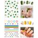 16 Sheets 3D Nail Stickers with Tweezer - Self-Adhesive Floral Nail Decals for Women Kids & Girls | Stylish Manicure Accessories - Buy Online on SooperMarket.com