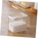 GRIRIW Box Seasoning Box Spice Containers Glass Condiment Bottles Salt Storage Organizer Jar With Cover 15X6.5X9.5CM Random Color - Buy Online on SooperMarket.com
