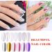 Mermaid Neon Chrome Nail Powder Kit - Gradient Glitter Pigment for Gel Nails - 2Pcs Set with Nail Sponge Brush - Nail Art Decoration - Buy Online on SooperMarket.com