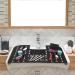 Foldable Sink Cover | Silicone Makeup Brush Cleaning Mat | Compact & Rollable Bathroom Sink Protector - Buy Online on SooperMarket.com