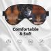 Puppies Dog Print Double-Sided Eye Mask | Soft Light Blocking Sleep Enhancer | International Shipping Available - Buy Online on SooperMarket.com