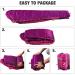 RED CAMP Kids Mummy Sleeping Bag for Camping - 3 Season Cold Weather Bag, Blue/Rose Red Pink, 2.4lbs Filling - Buy Online on SooperMarket.com