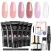 Modelones Poly Nail Gel Kit with 10PCS Nail Tips Clip - Professional Nail Extension Set - Buy Online on SooperMarket.com
