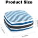 Blue & White Stripes Sanitary Napkin Storage Bag | Menstrual Cup & Nursing Pad Holder | Portable Period Pouch for Women & Teen Girls - Multi-Colored | 1Pc - Buy Online on SooperMarket.com