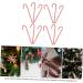HOLIDYOYO 36 Pcs Christmas Candy Cane Holiday Candy Canes Mini Candy Canes Christmas Tree Candycane PVC. Red - Buy Online on SooperMarket.com