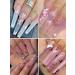 12 Grids Holographic Nail Glitter Set for Acrylic Nails - Butterfly Flower Heart Rabbit Pink Gold Sequins for Valentine's Day Nail Decoration - Buy Online on SooperMarket.com