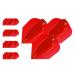 Target Darts 5 x ID Pro. Ultra Dart Flights No. 2 and No. 6  15 in Total Red No. 6