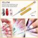 Saviland 6Pcs Nail Art Liner Brush Set with Crushed Diamond Rhinestone Handle - Sizes 7/9/11/13/15/21mm - Ideal for Nail Design and Painting - NO.1 Nail Art Brushes - Buy Online on SooperMarket.com