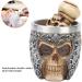 Chrees Men's Beard Shaving Set - Stainless Steel Bowl Skeleton Head Brush & Soap Dish for a Perfect Shave - Buy Online on SooperMarket.com