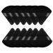 WLLHYF 12 Pieces Triangle Powder Puff Face Makeup Sponge with Strap Soft Velour Powders Puffs for Mineral Powder Cosmetic Loose Powder Body Powder Wet Dry Foundation Beauty Tool Black-12pcs