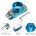 Buy PATICIL Billiard Magnetic Chalk Holder - Aluminum Pool Cue Chalk Case with Belt Clip - Snooker Accessories in Blue/Brown - Buy Online on SooperMarket.com