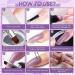 Janolia Amethyst Nail Extension Kit - UV Gel Starter Set with Nail Lamp Base & Top Coat for Perfect Nail Art Design - Buy Online on SooperMarket.com