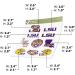 LSU Tigers Geaux State University Vinyl Sticker Decals - Laptop Water Bottle Car Scrapbook - Type 2 - Buy Online on SooperMarket.com