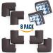 Soft Baby Proofing Corner Guards & Edge Protectors - Pre-Taped Table Corner Protector  Child Safety Furniture Bumper  Sharp Corner Cushions  8 Pack  Brown Brown Large (Pack of 8) - Buy Online on SooperMarket.com