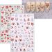 JMEOWIO 10 Sheets Valentines Day Heart Nail Art Stickers Decals Self-Adhesive Rose Love Nail Supplies Nail Art Design Decoration Accessories - Buy Online on SooperMarket.com