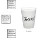 SB Design Studio Sips Drinkware 16oz Frosted Plastic Cups - 8 Count Cheers (D2205) - Buy Online on SooperMarket.com