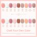 Lavender Violets 19 Pcs Gel Nail Kit with UV Lamp - Spring Jelly Pink Nude Shellac Colors - Base Coat, Matte Top Coat, Nail File, Sticker - Starter Kit (964D Jelly Pink) - Buy Online on SooperMarket.com