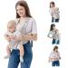 FUNUPUP Baby Carrier 4 in 1 Baby Sling Carrier Portable Baby Carriers from Newborn Toddler Carrier with Breathable Mesh up to 35lbs Grey