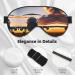 Aircraft Plane at Sunset Print Double-Sided Eye Mask Soft and Light Blocking for Enhancing Sleep Quality - Buy Online on SooperMarket.com