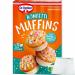 Dr. Oetker baking mix for colorful confetti muffins with baking cups and icing (325g pack) + usy block