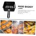 Toddmomy 2 Pcs Square Baking Basket Air Fryer Mesh Basket Wire Mesh Fry Basket Chip Frying Metal Baskets Fried Food Basket Air Fry Basket Snack Basket Electric Storage Basket Carbon Steel 38X22.8CMx2pcs Blackx2pcs - Buy Online on SooperMarket.com