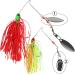6 Pcs Bass Spinner Baits for Bass, Trout & Salmon Fishing - Hard Metal Spinnerbaits by Free Fisher - Buy Online on SooperMarket.com