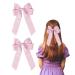 2 Pack Bow Hair Clips Pink Hair Bows for Women Girls Large Bow Clips Hair Barrette Hair Accessories Cherry Pink