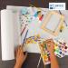 White Kraft Arts and Crafts Paper Roll - 2 Pack, 18 x 75 Inches - Ideal for Paints, Wall Art, Bulletin Boards, Gift Wrapping & Kids Crafts - Made in USA - Buy Online on SooperMarket.com