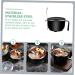 Zerodeko 1 Set Instant Noodle Bowl Food Containers Noodle Bowl with Lid Bowl with Tableware Japanese Ramen Noodles Salad Bowl Lidded Food Bowl Child Chopsticks Stainless Steel 18.50X15.50X11.50CM Black - Buy Online on SooperMarket.com