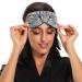 Haskirky Light Blocking Eye Mask - Adjustable for Deep Sleep, Travel, Yoga - Blue Eyed Cat Design - Buy Online on SooperMarket.com