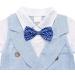 AmzBarley Baby Boys Gentlemans Outfit Suit | Blue Tuxedo Rompers | 3-4 Years - Buy Online on SooperMarket.com