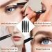 S.A.Q. JILLANI Eyebrow Precision Tweezers Set - Professional Stainless Steel - For Men and Women - Facial & Ingrown Hair Removal - 4 Pieces with Case (Black) - Buy Online on SooperMarket.com