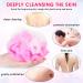 Gukasxi Exfoliating Washcloth Towel 4-Pack - Dual-Sided 11x35.5 inches Nylon Bath Towel for Body Exfoliation and Scrubbing - Buy Online on SooperMarket.com