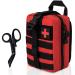 Crisis first aid pocket empty molle tactical edc ifak pouch suitable for outdoor first aid belt bag camping gadgets set EPA application pocket travel pharmacy motorcycle red