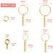 Shynek 360PCS Gold Keychain Rings with Jump Rings and Screw Eye Pins - Perfect for Resin Crafts and Jewelry Making - Buy Online on SooperMarket.com
