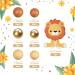 DRWATE Lion Cake Topper with Balls Cake Decorations for Wild Animals Themed Birthday Baby Shower Party Supplies (STYLE 4) - Buy Online on SooperMarket.com