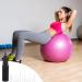 Peutier Gymnasium Ball Pump - Yoga & Inflatable Balls Pump with 10 Fitness Ball Plugs | Ideal for Gymnastics Ball & Easy Plug Replacement - Buy Online on SooperMarket.com