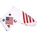 USA Flag and Eagle Golf Head Cover Set - Driver, Wood, Hybrid, Iron, Mallet Putter - Buy Online on SooperMarket.com