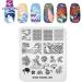 KADS Nail Stamping Plate TR006 - DIY Manicure Stencil Tools - Buy Online on SooperMarket.com