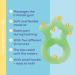 Dentistar Bei ring 2 Set | Soft Baby Teether for 3+ Months | Dental Aid & Massage | Made in Germany - Light Green - Buy Online on SooperMarket.com