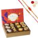 Ghasitaram Gifts Jaiccha Rakhi for Brother Exotic Dryfruit Sweets in Premium Box 12pcs with 2 Rakhis
