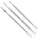 Cuticle Pusher and Cutter - Nail Polish Remover - Stainless Steel Manicure Tool Set -Gel Nail Polish Peeler and Scraper - Nail Care Stick - Pedicure Kit for Fingernail and Toenail Full Jaw