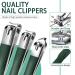 Bleswin 4-Piece Stainless Steel Nail Clipper Set | Dark Green Toenail & Fingernail Care for Men & Women - International Shipping Available - Buy Online on SooperMarket.com