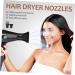 Mikinona 2 Pcs Hair Dryer Nozzle Comb Hair Dryer Accessories Hair Blower Nozzle Flat Headgear Plastic - Buy Online on SooperMarket.com