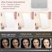 Touch Screen LED Makeup Mirror | 3 Colors Dimmable | Rechargeable USB | Portable Vanity Mirror for Travel | Cosmetic Mirror for Girls - Buy Online on SooperMarket.com