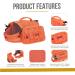 OneTigris Mammoth Dog Backpack 2.0 - Tear-Proof Camping & Hiking Gear for Medium/Large Dogs (M Orange) - International Shipping Available - Buy Online on SooperMarket.com